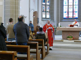 Palmsontag in St. Crescentius - Beginn der Heiligen Woche (Foto: Karl-Franz Thiede)